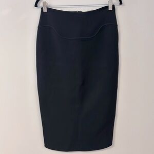 Mugler bodycon black skirt
